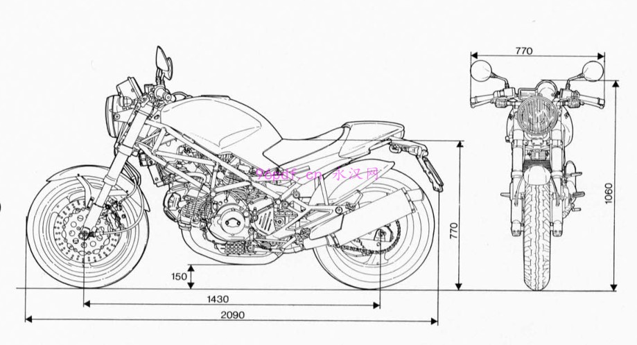 杜卡迪Ducati Monster 900 维修手册资料(外文)