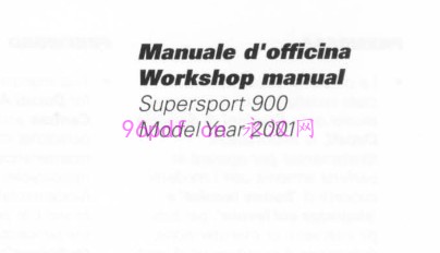2001-2002 杜卡迪Ducati 900 SS 维修手册资料(外文)