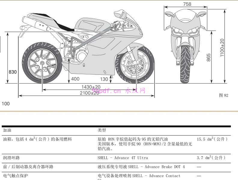 2012 杜卡迪Superbike 848 EVO 使用说明书 用户手册操作说明 含电路图定期保养时间表