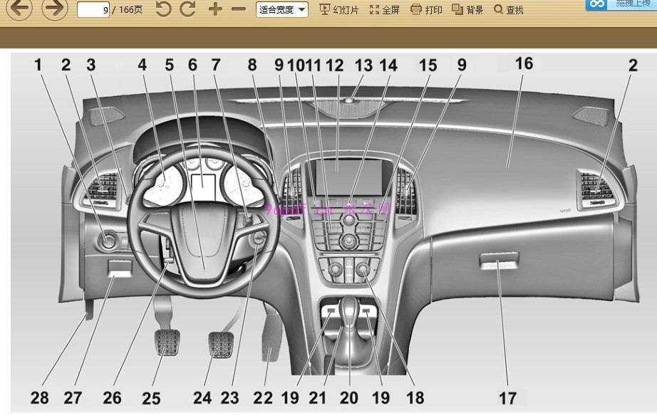 2011-2012 别克英朗使用说明书 车主用户手册 仪表按键操作说明