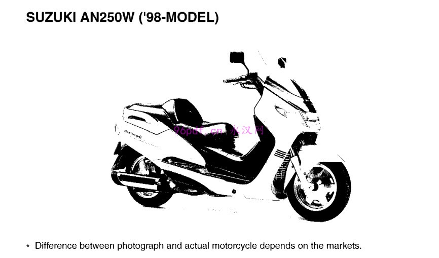 1998-2002 铃木Suzuki AN250 K2 (英文)维修手册资料 扭矩数据