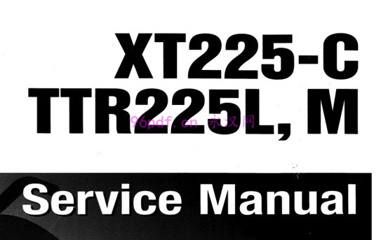 2000 雅马哈TTR 225 L LC M MC XT225 D DC 维修手册资料 含电路图 扭矩数据(英文)