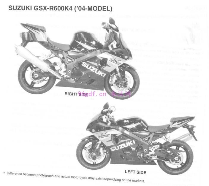 铃木Suzuki GSX-R600 K4 K5 2004-2005维修手册资料 扭矩数据(英文)